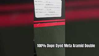 100% dope geverfde meta-aramide dubbelribgebreide stof