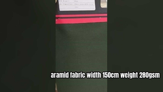 aramide stof breedte 150cm gewicht 280gsm samenstelling: 50% meta aramide +50%FR viscose+PTFE