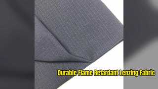 Lenzing viscose stof Duurzaam vlamvertragend textiel