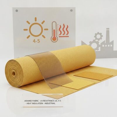 150cm breedte aramid-bak met UV-resistentie niveau 4 tot 5 perfect voor beschermende kleding, warmte-isolatie en industriële