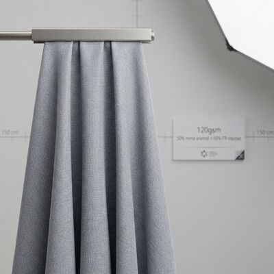 50% meta-aramid 50% FR Viskose bekledingsstof - Permanent vlamvertragend 120 gsm voor beschermende kleding