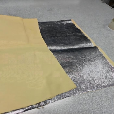 Het natuurlijke de Stoffensatijn van Kleuren100% Paragraaf Aramid Gealuminiseerde Weven