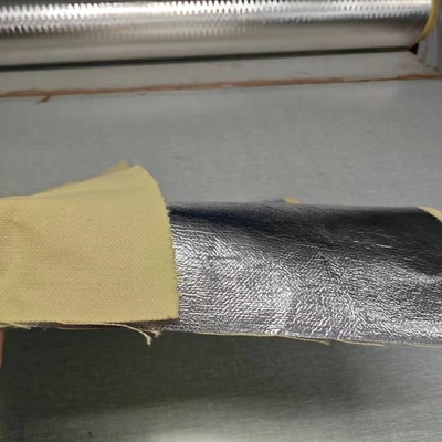 Het natuurlijke de Stoffensatijn van Kleuren100% Paragraaf Aramid Gealuminiseerde Weven