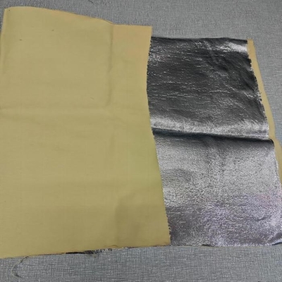 Het natuurlijke de Stoffensatijn van Kleuren100% Paragraaf Aramid Gealuminiseerde Weven