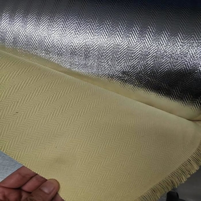 Visgraat die 100%-de Gealuminiseerde Stof van Paragraaf Aramid weven