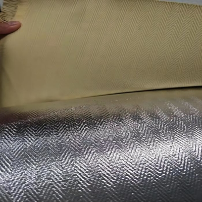 Visgraat die 100%-de Gealuminiseerde Stof van Paragraaf Aramid weven