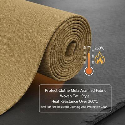 Bescherm Kleding Meta Aramid Stof Geweven Twill Stijl Hittebestand Meer dan 260 Celsius Ideaal voor brandwerende kleding en beschermingsmiddelen