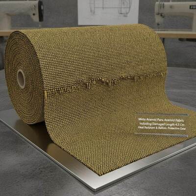 Meta Aramid Para Aramide Stof Inclusief Beschadigde Lengte 4,5 Cm Geschikt voor Hittebestendige en Ballistische Beschermende Uitrusting