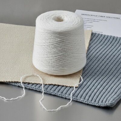 Laag vochtopname Modacrylic Garn Fiber Type Modacrylic Ontworpen voor weefsels en brei- en weefsel textieloplossingen