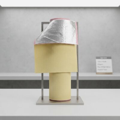 weefsel met een coating van aluminiumfolie van aramide