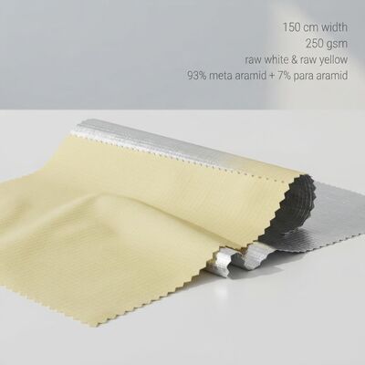 weefsel met een coating van aluminiumfolie van aramide