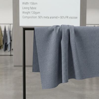 50% meta-aramid 50% FR Viskose bekledingsstof - Permanent vlamvertragend 120 gsm voor beschermende kleding