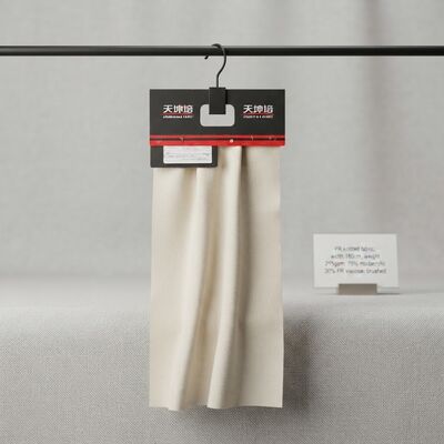 Vlamvertragende gebreide stof 180 cm breedte 215 g/m² gewicht met 70% modacryl 30% vlamvertragende viscose voor vlamvertragende toepassingen