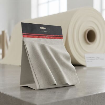 Vlamvertragende gebreide stof 180 cm breedte 215 g/m² gewicht met 70% modacryl 30% vlamvertragende viscose voor vlamvertragende toepassingen
