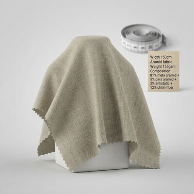 Vlambestendige, antistatische meta-aramide stof met chitinevezels voor beschermende kleding