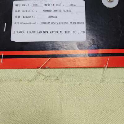 280gsm 150cm Breedte 23% Para Aramid 70% FR Viscose 6% Polyester Gemengde Vlamvertragende Meta Aramid Stof voor Beschermende Kleding