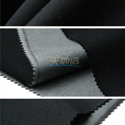 Zwarte de Vezelstof 93/5/2 van 280gsm Meta Aramid met Pu-Deklaag
