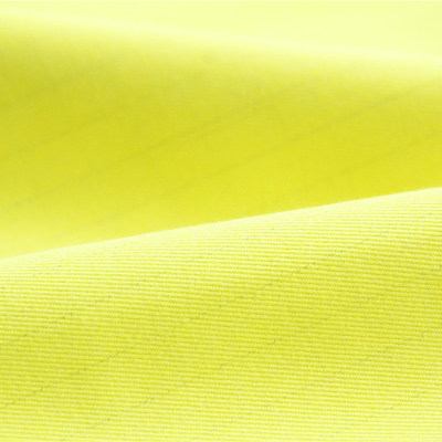 Katoenen van 300gsm Modacrylic Antistatische Stoffen Fluorescente Geel voor Beschermende Kleding