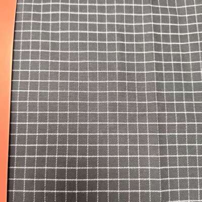 250gsm Modacryl Katoen Stof Grid Antistatisch Inherent Vlamvertragend Stof voor Beschermende Overall